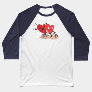 Two happy hearts biking Baseball T-Shirt